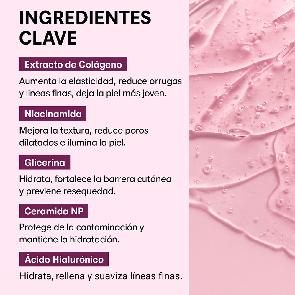 Máscara Nocturna Restauradora con Colágeno | Hidrata, regenera y rejuvenece mientras dormís